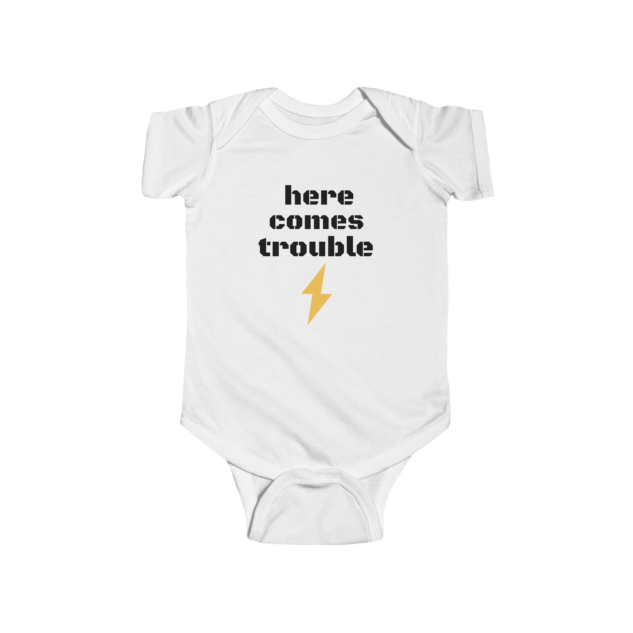 Here Comes Trouble Infant Bodysuit