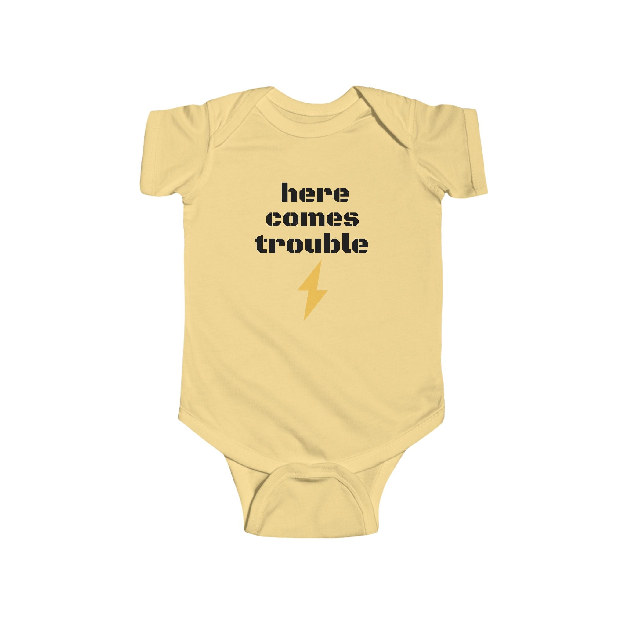 Here Comes Trouble Infant Bodysuit