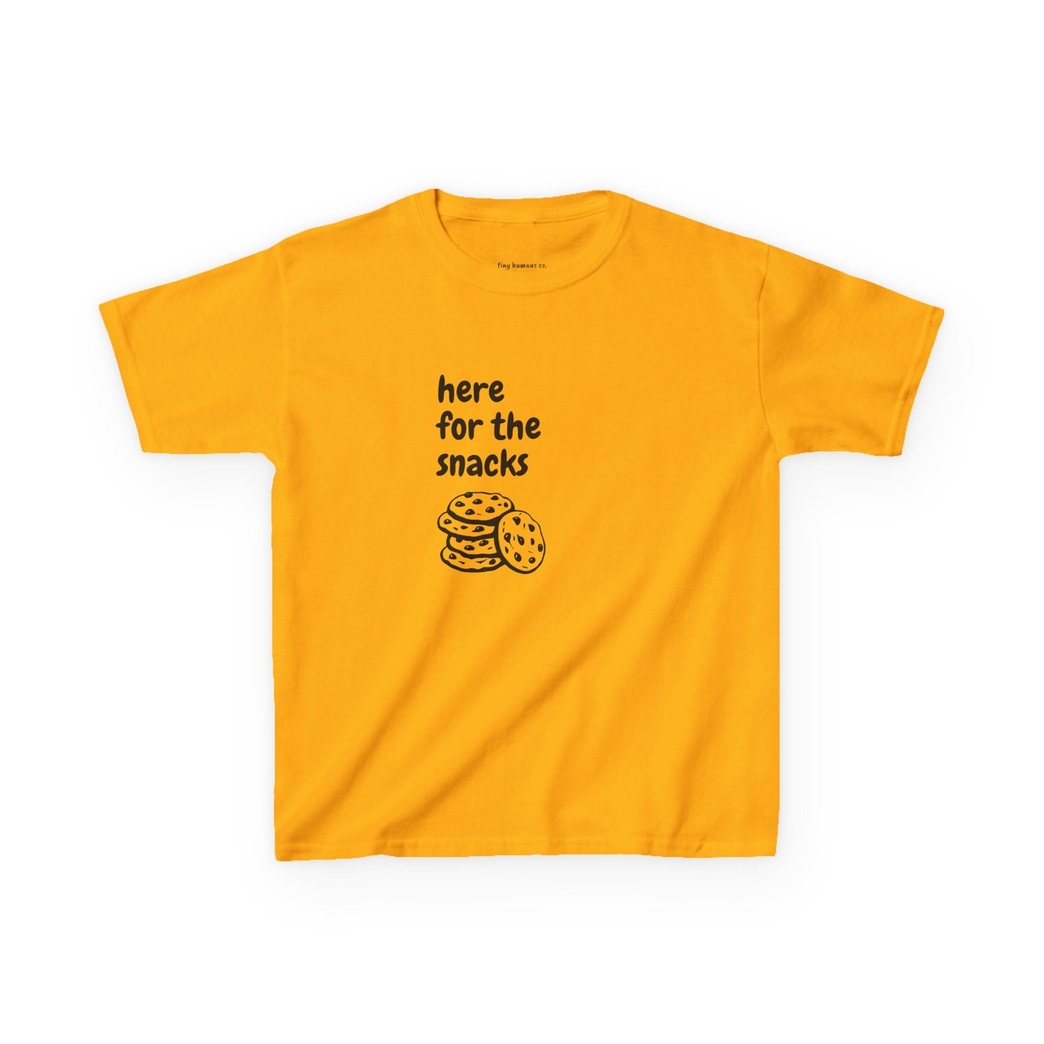 Here for the Snacks Kids T-Shirt