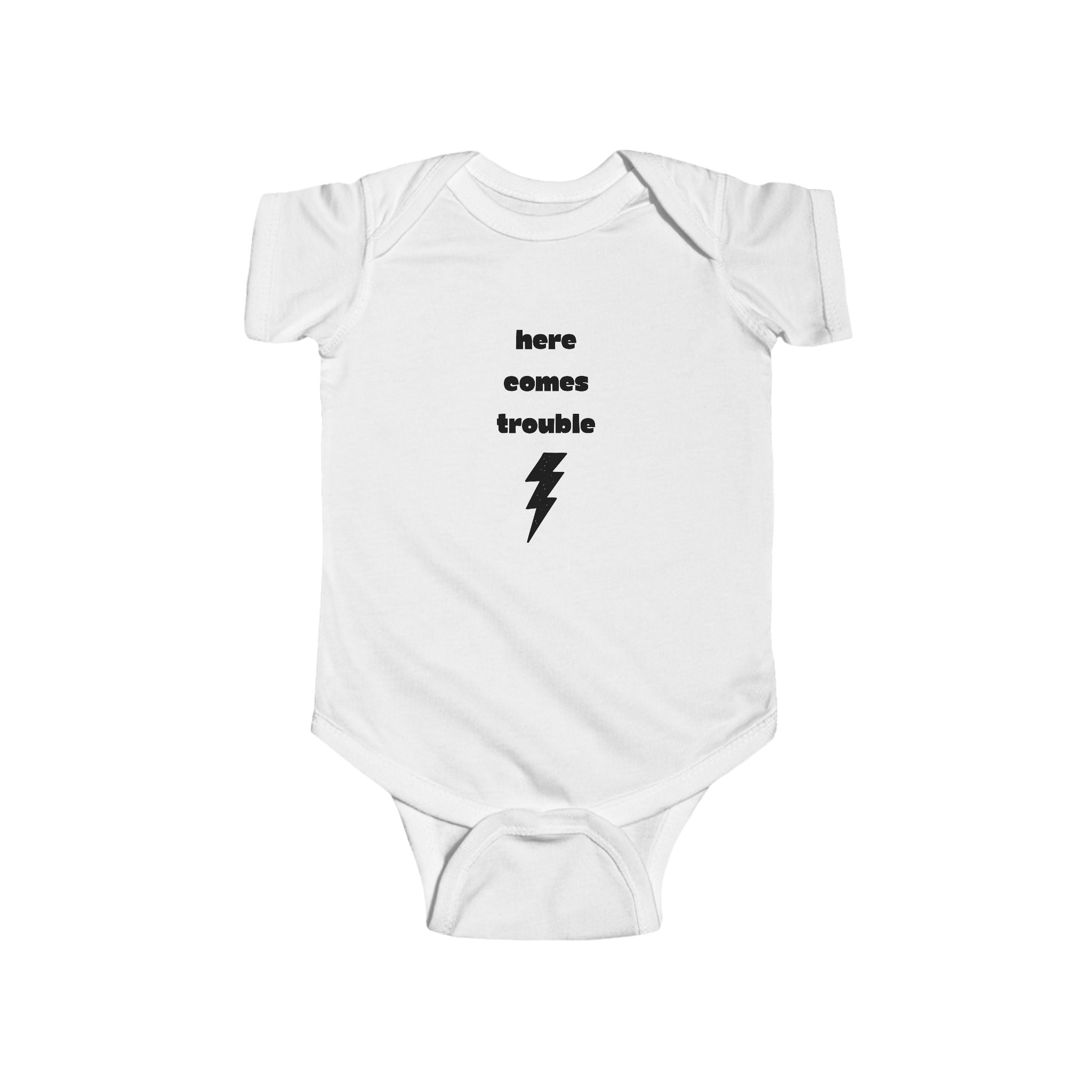 Here Comes Trouble Infant Bodysuit