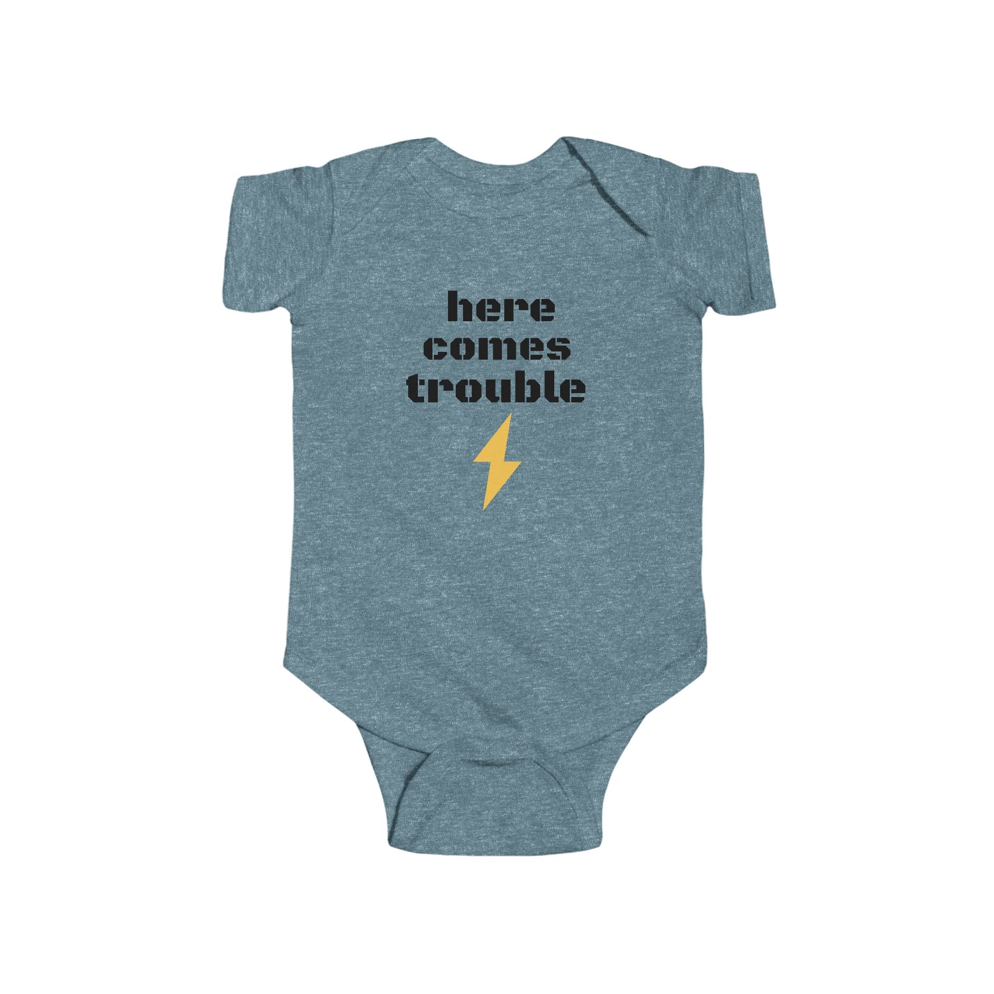 Here Comes Trouble Infant Bodysuit